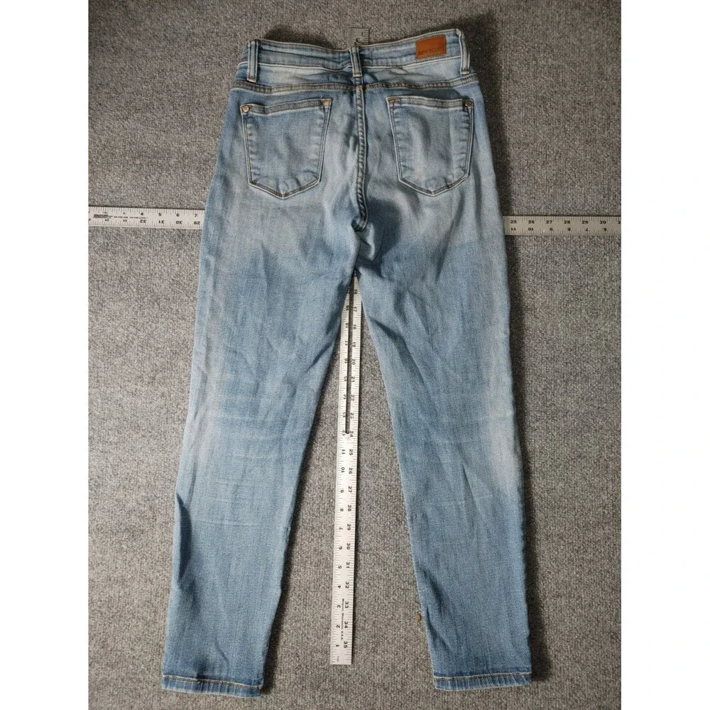 Judy Blue Jeans Women’s 7/28 Washed Skinny Mid Rise Stretch Casual USA Made - Picture 3 of 5